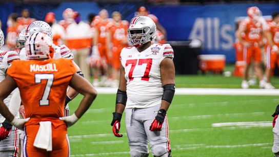 Paris Johnson had to step into the lineup in the Sugar Bowl. (Birm/Lettermen Row) Steelers