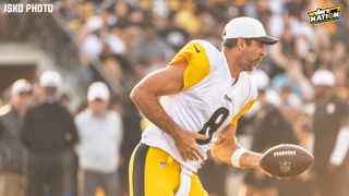 Steelers' Undrafted Rookie Could See Some Action In Week 6 After Getting More Reps With Aaron Rodgers (Steelers News). Photo by Jordan Schofield / SteelerNation (X: @JSKO_PHOTO)