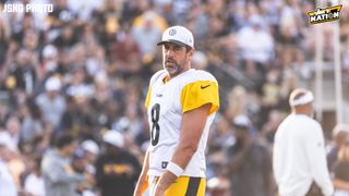 Steelers' Aaron Rodgers Has Another Interesting Comment About Playing In Pittsburgh For More Than 1 Year (Steelers News). Photo by Jordan Schofield / SteelerNation (X: @JSKO_PHOTO)
