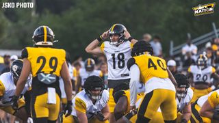 Steelers' Coaching Staff Delivers Glowing Remarks About Rookie QB Will Howard As He Returns To Practice (Steelers News). Photo by Jordan Schofield / SteelerNation (X: @JSKO_PHOTO)