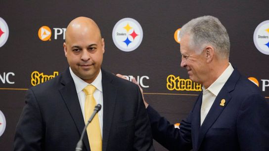 Steelers GM Omar Khan and Owner Art Rooney II Steelers GM Omar Khan and Owner Art Rooney II