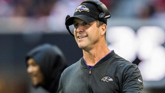 Steelers' rivals, the Ravens', head coach, Jon Harbaugh Steelers' rivals, the Ravens', head coach, Jon Harbaugh
