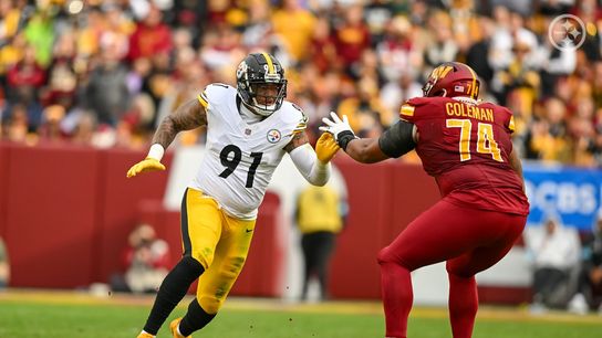 Steelers' Preston Smith during a regular season game against the Commanders in Week 10