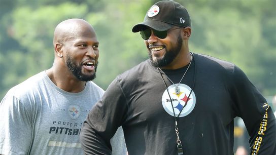Steelers' Mike Tomlin James Harrison Steelers' Mike Tomlin James Harrison