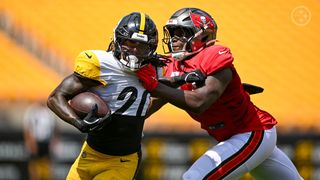 Steelers Rookie Kaleb Johnson Struggling To Win Trust Of Mike Tomlin And Brass (Steelers News). Photo by Karl Roser / Pittsburgh Steelers
