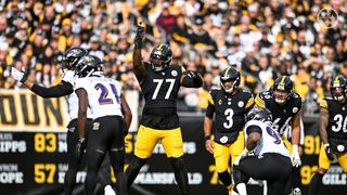 Steelers' Mike Tomlin Makes Controversial Statement Defending Broderick Jones After Week 11 Struggles Against Baltimore (Steelers News). Photo by ​​Alysa Rubin / Pittsburgh Steelers
