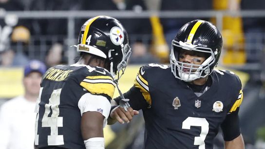 Steelers' Russell Wilson George Pickens Steelers' Russell Wilson George Pickens