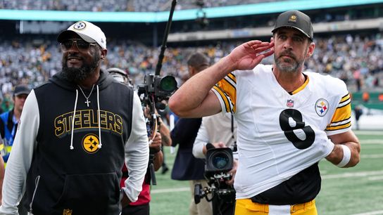 Steelers' Head Coach Mike Tomlin quarterback Aaron Rodgers Steelers' Head Coach Mike Tomlin quarterback Aaron Rodgers