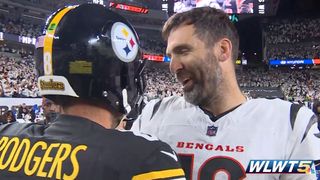 Steelers' Aaron Rodgers Gets Trolled By Bengals' Joe Flacco After Crushing Loss (Steelers News). Photo by WLWT5