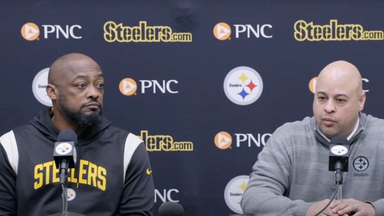 Steelers' Mike Tomlin Omar Khan Steelers' Mike Tomlin Omar Khan