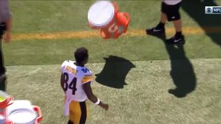 Steelers' Viral Incident With An Infuriated Antonio Brown And An Innocent Gatorade Cooler Finally Gets Explained (Steelers News). Photo by YouTube / NFL