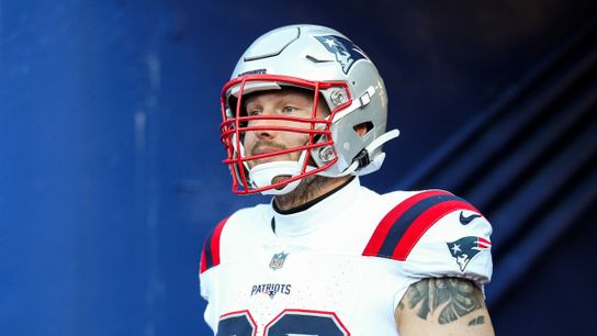 Cole Strange walks out of the tunnel during a game for the New England Patriots Cole Strange walks out of the tunnel during a game for the New England Patriots