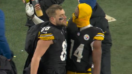 Steelers' George Pickens Pat Freiermuth Steelers' George Pickens Pat Freiermuth