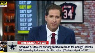 Schrager: Steelers' Locker Room Liked The Very Polarizing WR George Pickens (Steelers News). Photo by ESPN / Get Up