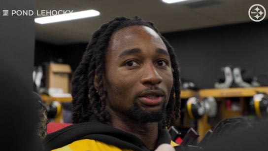 Steelers defensive back Asante Samuel Jr. talks to the media. Steelers defensive back Asante Samuel Jr. talks to the media.