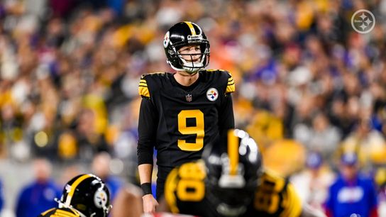 Steelers kicker Chris Boswell lines up for a field goal during the 2024 NFL Regular Season. Steelers kicker Chris Boswell lines up for a field goal during the 2024 NFL Regular Season.