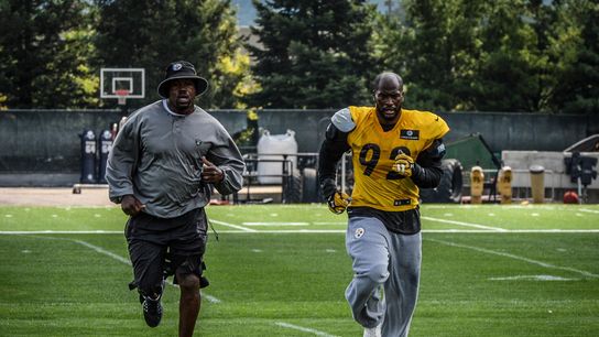 Steelers Joey Porter Sr. and James Harrison Steelers Joey Porter Sr. and James Harrison
