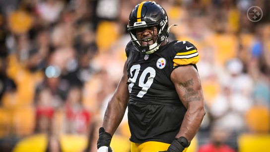 Steelers' rookie Derrick Harmon during the 2025 NFL Preseason. Steelers' rookie Derrick Harmon during the 2025 NFL Preseason.