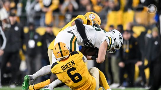 Patrick Queen makes a tackle against the Green Bay packers in 2025. Patrick Queen makes a tackle against the Green Bay packers in 2025.