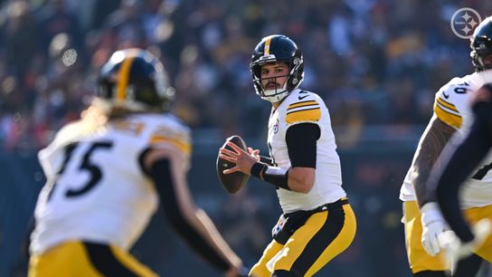 Steelers' quarterback Mason Rudolph prepares to throw the ball during Pittsburgh's 31-28 loss vs the Chicago Bears in Week 12 of the 2025 NFL Regular Season. Steelers' quarterback Mason Rudolph prepares to throw the ball during Pittsburgh's 31-28 loss vs the Chicago Bears in Week 12 of the 2025 NFL Regular Season.