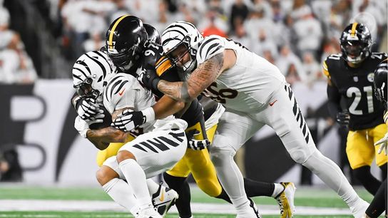Steelers defensive tackle Cameron Heyward (97) during a regular season game between the Pittsburgh Steelers and Cincinnati Bengals. Steelers defensive tackle Cameron Heyward (97) during a regular season game between the Pittsburgh Steelers and Cincinnati Bengals.
