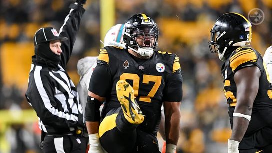 Steelers defensive tackle Cameron Heyward (97) during a regular season matchup between the Pittsburgh Steelers and Miami Dolphins.