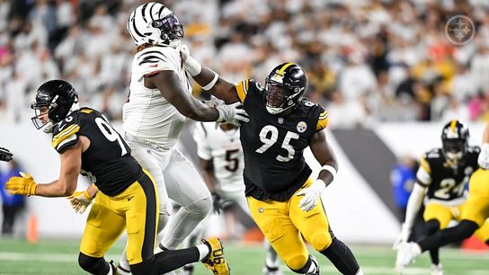 Steelers defensive tackle Keeanu Benton (95) during a regular season game against the Cincinnati Bengals.
