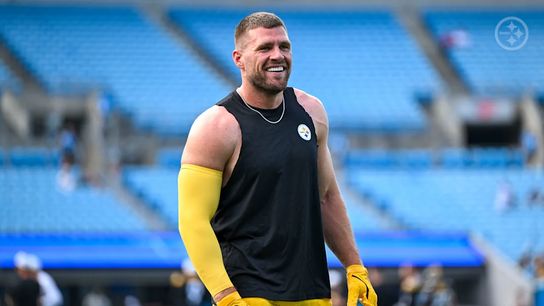 Pittsburgh Steelers' Linebacker TJ Watt prior to a preseason game against the Carolina Panthers. Steelers TJ Watt