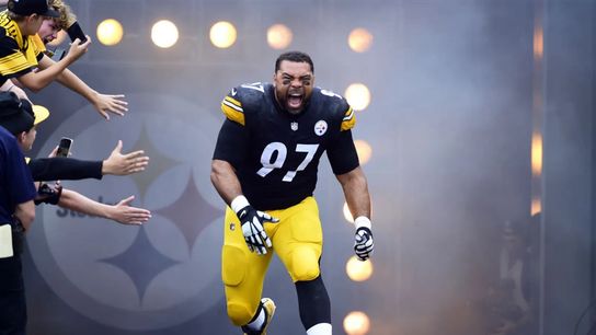 Steelers' Cam Heyward Comes Out Of The Tunnel. Steelers' Cam Heyward Comes Out Of The Tunnel.
