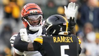 Steelers’ Important Jalen Ramsey Decision Comes Into Focus As Cap Space Grows In 2026 (Steelers News). Photo by Gene J. Puskar / AP Photo