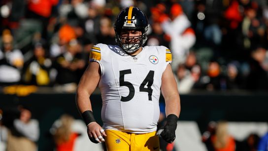 Steelers center Zach Frazier in a game against the Cincinnati Bengals on December 1, 2024 in Paycor Stadium. Steelers center Zach Frazier in a game against the Cincinnati Bengals on December 1, 2024 in Paycor Stadium.