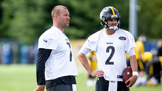 Pittsburgh Steelers Ben Roethlisberger and Mason Rudolph Pittsburgh Steelers Ben Roethlisberger and Mason Rudolph