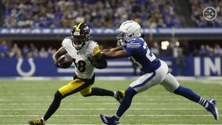 Steelers Absolutely Will Get Calls About Diontae Johnson Trade But If It Is Not A Team In The Top 12 Let It Go To Voicemail (steelers trade rumors). Photo by Jared Wickerham/Pittsburgh Steelers 