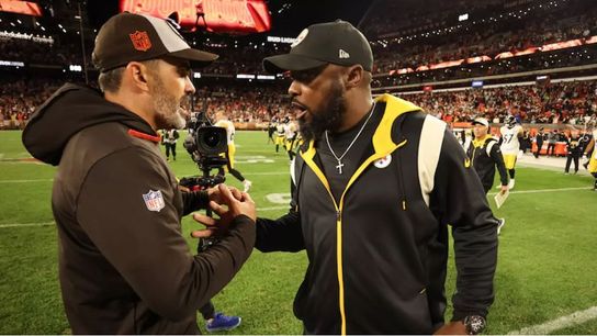 Steelers Mike Tomlin and Browns Kevin Stefanski Steelers Mike Tomlin and Browns Kevin Stefanski