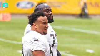 The Steelers Backup Behind Center Mason Cole In 2023 Is Looking Like It Could Be The Unreliable Kendrick Green (Kendrick Green). Photo by Jordan Schofield / SteelerNation (Twitter: @JSKO_PHOTO)