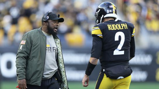 Steelers Mason Rudolph and Mike Tomlin Steelers Mason Rudolph and Mike Tomlin