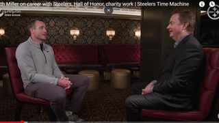 Steelers' Heath Miller With A Behind The Scenes Look At The Amazing Plays During Super Bowl XLIII (Heath Miller). Photo by Steelers.com