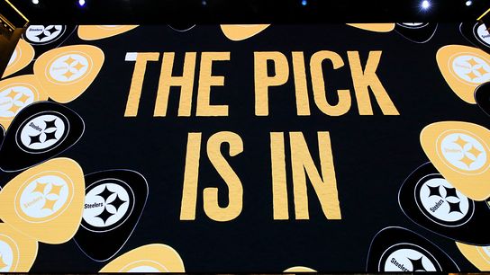 The Pittsburgh Steelers making a selection on draft night The Pittsburgh Steelers making a selection on draft night