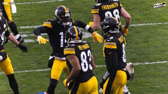 Steelers Kenny Pickett George Pickens and Pat Freiermuth Steelers Kenny Pickett George Pickens and Pat Freiermuth