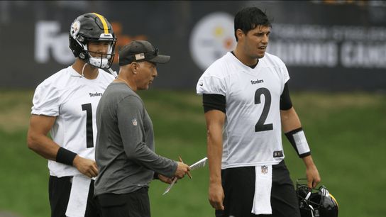 Steelers Mason Rudolph and Mitch Trubisky Steelers Mason Rudolph and Mitch Trubisky