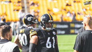 Steelers Center Mason Cole Details Why Execution, Not Play-Calling, Is The Reason Why The Offense Has Struggled In 2023 (Steelers News). Photo by Jordan Schofield / SteelerNation (Twitter / X: @JSKO_PHOTO)