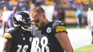 Steelers Desperately Need To Get Pat Freiermuth More Involved Against The Browns With Diontae Johnson Sidelined (Steelers News). Photo by Jordan Schofield / SteelerNation (Twitter / X: @JSKO_PHOTO)