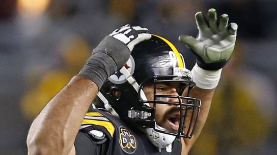 Steelers defensive lineman Cam Heyward hypes up the home crowd at Acrisure Stadium during a game Steelers defensive lineman Cam Heyward hypes up the home crowd at Acrisure Stadium during a game