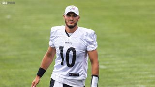Steelers Offense Wins "7 Shots" Drill, Led By Efficient Effort From QB2 Mitch Trubisky (Steelers News). Photo by Jordan Schofield / SteelerNation (Twitter: @JSKO_PHOTO)