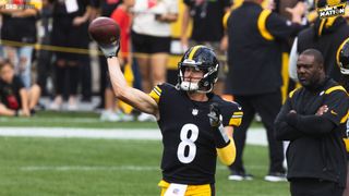 NFL Analyst Compares Steelers Quarterback Kenny Pickett To Eagles Explosive Phenom Jalen Hurts Ahead Of 2023 Season (Kenny Pickett). Photo by Jordan Schofield/SteelerNation (@JSKO_PHOTO Twitter)