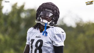 Steelers' Diontae Johnson Detailed Insane Personal Goals For 2023 But His Failure To Mention Any Team Related Goals Is Treacherous (Diontae Johnson). Photo by Jordan Schofield/SteelerNation (Twitter: @JSKO Photo)