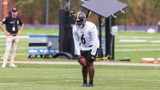 Steelers Punter Pressley Harvin III's Job Security Is Anything But Certain After Team Brings In Intense Competition (Pressley Harvin III). Photo by Jordan Schofield / SteelerNation (Twitter: @JSKO_PHOTO)