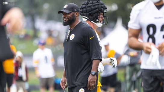 Steelers Mike TomlinSteelers head coach Mike Tomlin smiles during a practice Steelers Mike Tomlin