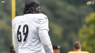 Steelers' Offensive Lineman Kevin Dotson Fine With Leaving The Team In 2023 (Kevin Dotson). Photo by Jordan Schofield / SteelerNation.com (Twitter: @JSKO_PHOTO)