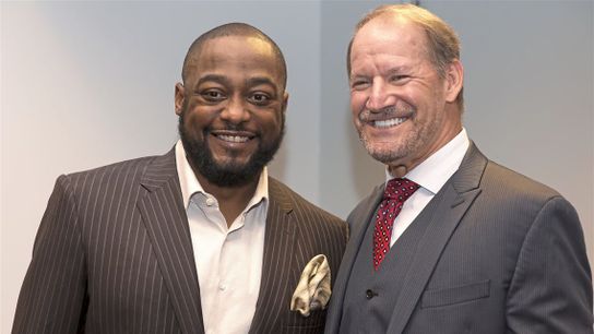 Pittsburgh Steelers Mike Tomlin and Bill Cowher Pittsburgh Steelers Mike Tomlin and Bill Cowher